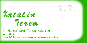katalin terem business card